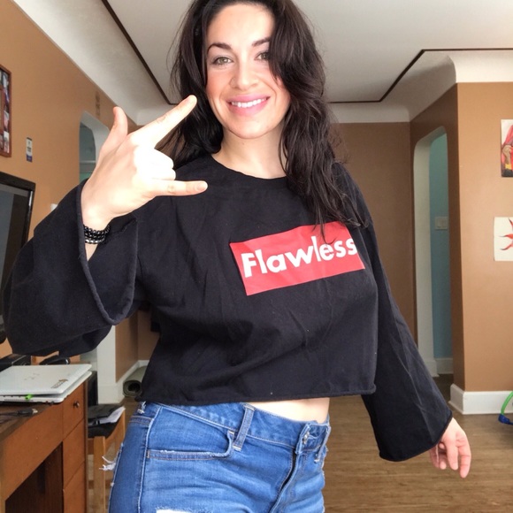 STREETWEAR SOCIETY graphic FLAWLESS crop top - Picture 4 of 6